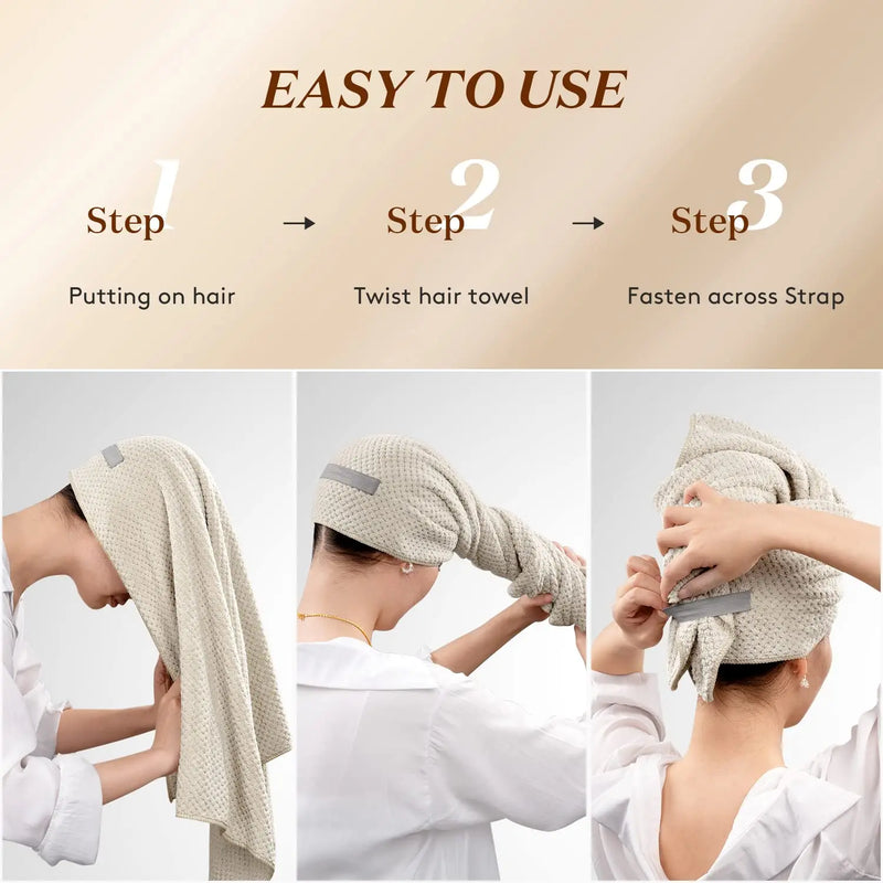 Microfibre Ultra Absorbent Hair Towel